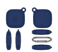 Silicone Case For Tile by Life360 Mate 2024 with Carabiners Protective Case Dropproof Dustproof Soft Silicone Protective Portable Scratch Shock Resistant (Blue)