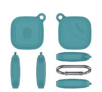 Silicone Case For Tile by Life360 Mate 2024 with Carabiners Protective Case Dropproof Dustproof Soft Silicone Protective Portable Scratch Shock Resistant (Green)