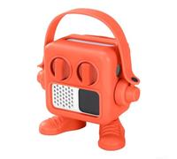 Silicone Case for Yoto for mini 2024 with Card Storage - Shockproof Protective Sleeve Adventure Jacket Wrist Lanyard Kids Audio Player Orange(Orange)
