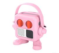 Silicone Case for Yoto for mini 2024 with Card Storage - Shockproof Protective Sleeve Adventure Jacket Wrist Lanyard Kids Audio Player Orange(Pink)