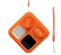 Silicone Case for Yoto Mini, Orange Protective Cover for Yoto Mini, Adventure Jacket for YotoMini, Orange Protective Case with Lanyard, Water-Resistant and Shock-Absorbent