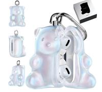 Silicone Case Funny Compatible for Airpods 4,Cute Shockproof Protective Clear Earphone Cover,Soft PVC Shockproof Charging Cover for Women and Girls (Blue, For airpods4)