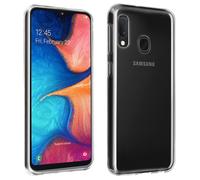 Silicone case, Glossy & matte back cover for Samsung Galaxy A20e - Transparent