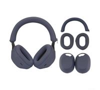 Silicone Case, Headphones Protective Case Cover,Ear Cups For Sony WH1000XM5 Precise Notch Design For Buttons And Holes(Deep Blue)