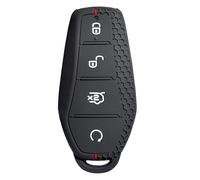 Silicone Case Key Cover Car Keychain Holder For BYD For Seal Sedan For Dolphin E2 Qin For PLUS For Han Ev For Tang(Black and red lines)