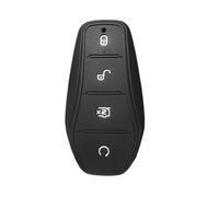 Silicone Case Key Cover Car Keychain Holder For BYD For Seal Sedan For Dolphin E2 Qin For PLUS For Han Ev For Tang(BLACK)
