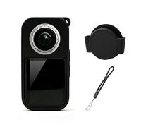 Silicone Case + Lens Cap for Insta360 X6, Camera Protective Cover Sleeve
