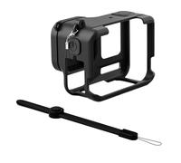 Silicone Case Lens Guard and Convenient Strap Set Black for Sport Camera Shockproof Housing Skin