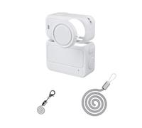 Silicone Case Suitable for DJI OSMO Nano Camera Protective Cover with Lens Cap Lanyard Anti Loss Cord Sports Camera Protection Accessories (Gray)