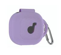 Silicone Case with Carabiner Full Body Protective Cover Shockproof Earbuds Case Cover Anti-Scratch Front LED&Logo Visible for Anker Soundcore P40i Earbuds Charging Case (Purple)