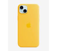Silicone case with MagSafe Apple for iPhone 15 Plus yellow sun