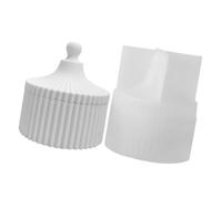 Silicone Casting Form | Ribbed Organizer Vessel Design, Holder Jar Look, Curved Top for Trinket Storage Pieces