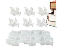 Silicone Casting Mold - 6 Cavity Non Stick, Pigeon Statue Casting Mold, Flexible Silicone Craft Tool, Concrete Clay Epoxy Resin Soap Use, Candle Chocolate Dessert Making Purpose