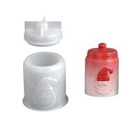 Silicone Casting Mold for a Matching Container, A | Separate Body and Lid Mold Components, Coordinated Lidded Container Form, Holiday Casting Projects