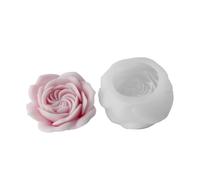 Silicone Casting Mold for Wax, Resin, Plaster and Soap Projects, Single Cavity Rose Mold for Use Floral Casting Hobby Wax Resin Flower Plaster Flower Soap Pouring Rose