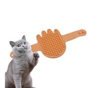 Silicone Cat Brush, Dog Bath Brush, Cat Brush, Dog Bath Scrubber, Soothing Silicone Comb with Adjustable Handle, Wet and Dry Massage Brush, Grooming Brush for Dogs and Cats with Long