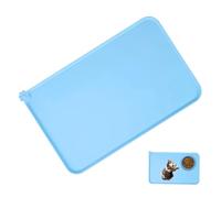 Silicone Cat & Dog Food Mat, Dog Cat Food Mat, High Lips Anti-slip Bowl Mat Protect Spills, 18.9 x 11.8 Inch Silicone Padding, Non-Slip, Kitten Accessories for What