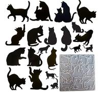 Silicone Cat Necklace Pendant Resin Epoxy Mold, Crystal Kitten Earring Charm Jewelry, Pet Tag Casting Mould Agate DIY Handmade Brooch Craft Gift
