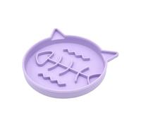 Silicone Cat Slow Feeder | Anti-Slip Silicone Interactive Dispenser, Non-Drip Slow Feeder - for Clean Floors, Puppy, Dry and Wet Food, Indoor, Living Room, Outdoor, Time of the P