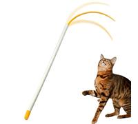 Silicone Cat Wand Toy,Enrichment Exercise Kitten Play Stick,Silicone Tail Teaser Wand - for Chasing Hunting Stress Relief Boredom Relief Entertainment