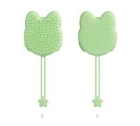 Silicone Cats Bathing Glove with Massage Function Double Surfaces Grooming Brush for Hair Removal Easy to Clean Gentle Deshedding Tool for Loose Collection During Brushing Bathing Cuddling