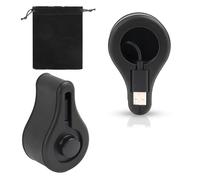 Silicone Charger Case, Washable Charger Protector with Storage Bag Charger Cover with USB Cable Storage Box USB Port Holder LED Visible Light Compatible with Oura Ring Gen3 (Black)
