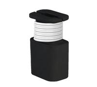 Silicone Charger Protector Sleeve - Anti-Shatter Cable Organizer for 18W 20W Adapters | Socket Protector, USB Charging Block Holder, Silicone AC Protector, Black, Consulte la descripción, See