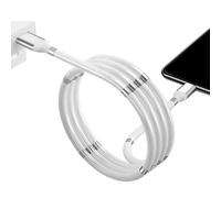 Silicone Charging Cords - Silicone Magnetic Chargings Cord | 1.8 Meters White Charger Cable,Data Transfer For Home Work, Free Lead, Liquid,WireOffice Travel,compatible With All Devices.