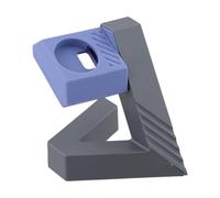 Silicone Charging Dock for Samsung For Galaxy Watch 8 Classic with Modern Geometric Style and Secure Placement for Desk or Nightstand Use (gray blue)