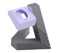Silicone Charging Dock for Samsung For Galaxy Watch 8 Classic with Modern Geometric Style and Secure Placement for Desk or Nightstand Use (Gray purple)
