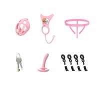 Silicone Chastity Cage, Remote Vibrator Adjustable Secure Belt