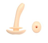 Silicone Chastity Device Accessory with Urethral Sound Plug, Male Prostate Stimulator for Solo or BDSM Couple Games (Flesh)