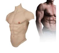 Silicone Chest Muscle Suit, Realistic Simulation for Transgender Role Play and Cross-Dressing Events