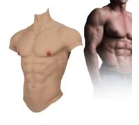 Silicone Chest Muscle Suit, Realistic Simulation for Transgender Role Play and Cross-Dressing Events