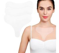 Silicone Chest Wrinkle Pads 3 Pcs Reusable Patches Decollete Pads Anti Wrinkle Remover for Preventing and Smoothing Skin