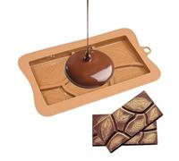 Silicone Chocolate Bar Mold - Food Grade Non Stick Flexible Mould - Chocolate Silicone Molds,for Snacks Desserts Protein Energy DIY Handmade Christmas Soap