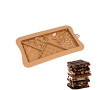 Silicone Chocolate Bar Mold,Food Grade, Silicone | Break-Apart Protein and Energy Bar Molds,for Brownie, Home, Holiday, Party Favor, Kids Activity