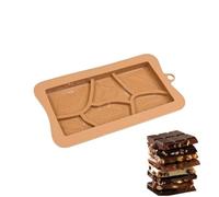 Silicone Chocolate Bar Mold - Non Stick Flexible Mould - Silicone Chocolate Molds | for Snacks Desserts Protein Energy DIY Handmade Christmas Soap
