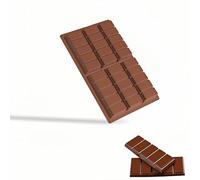 Silicone Chocolate Bar Mold,Non-Stick & Flexible Rectangle Candy Mold for Pistachio Chocolate,Protein Bars & Keto Fat Bombs,Heavy Duty Thick,Easy Release & Clean for Candy, Protein Bars and Desserts