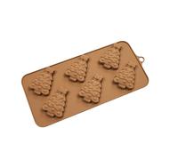 Silicone Chocolate Bar Mould | Easy and Festive 6 Cell Shape - Candy and Butter Mould | for Birthday Festival Home Party Holiday Kitchen Baking Dessert Baking