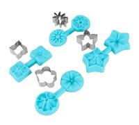 Silicone Chocolate Floral Set Easy Baking Utensil for Desserts, Birthday Parties, Safe Material Hydrangea Cherry Daisy Petunia Kitchen Supplies, Pink, 4 Sets Fondant Cutter