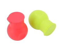 Silicone Chocolate Melting Pot, Silicone Melting Pot Melt Chocolate Butter Heat Milk Sauce Microwave Kit Creative Kitchen Tools 2 Piece Red and Green