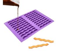 Silicone Chocolate Molds 20 Cavities Non-Stick Reusable Food Grade Mould | Candy Bar Molds for Cake Candy Chocolate Gummy Soap Candle Art Crafting Party Classroom Home (Type a)