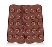 Silicone Chocolate Molds 2pcs Chocolate Cup Molds for Candy,Keto Fat Bombs & Mini Peanut Butter Cup