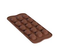 Silicone Chocolate Molds - Silicone Chocolate Mold with 15 Cavities,Shape for Pastry - Making Edible Treats Christmas Desserts Biscuits Cake Birthday