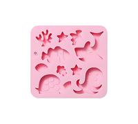 Silicone Chocolate Mould | 10 Cavities Marine Animals Themed Silicone Moulds for Stuffed Chocolate | For Ice Soap Gummy Jelly Kitchen Food Baking