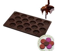 Silicone Chocolate Mould - 18 Grids Chocolate Molds for Making Waffles - Holiday Baking Set, Jelly Mold, Baking Tools for Baking, Baking Biscuits for Sweets, Ghi Cubes