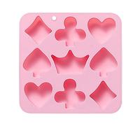 Silicone Chocolate Mould Fondant Mould Poker Cards Theme Silicone Material Baking Moulds Cake Decoration Tools 3 Pieces