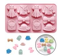 Silicone Chocolate Moulds 10-Cavity Costume Styling Sweet Moulds Reusable Candy Molds DIY Baking Molds for Cake Chocolate Jelly DIY Gift Baby Party Supplies