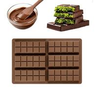 Silicone Chocolate Moulds, For Deep Chocolate Bars Silicone Chocolate Moulds Non-stick Reusable Non-Stick, Chocolate Bar Moulds